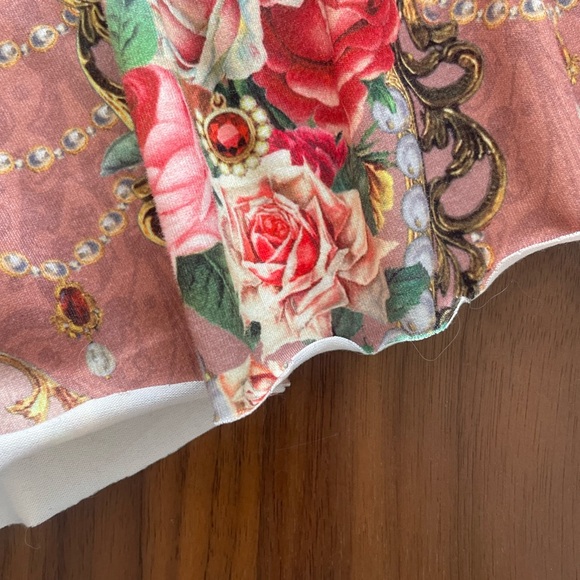 Floral Pink Gothic Camisole Top - Picture 3 of 7